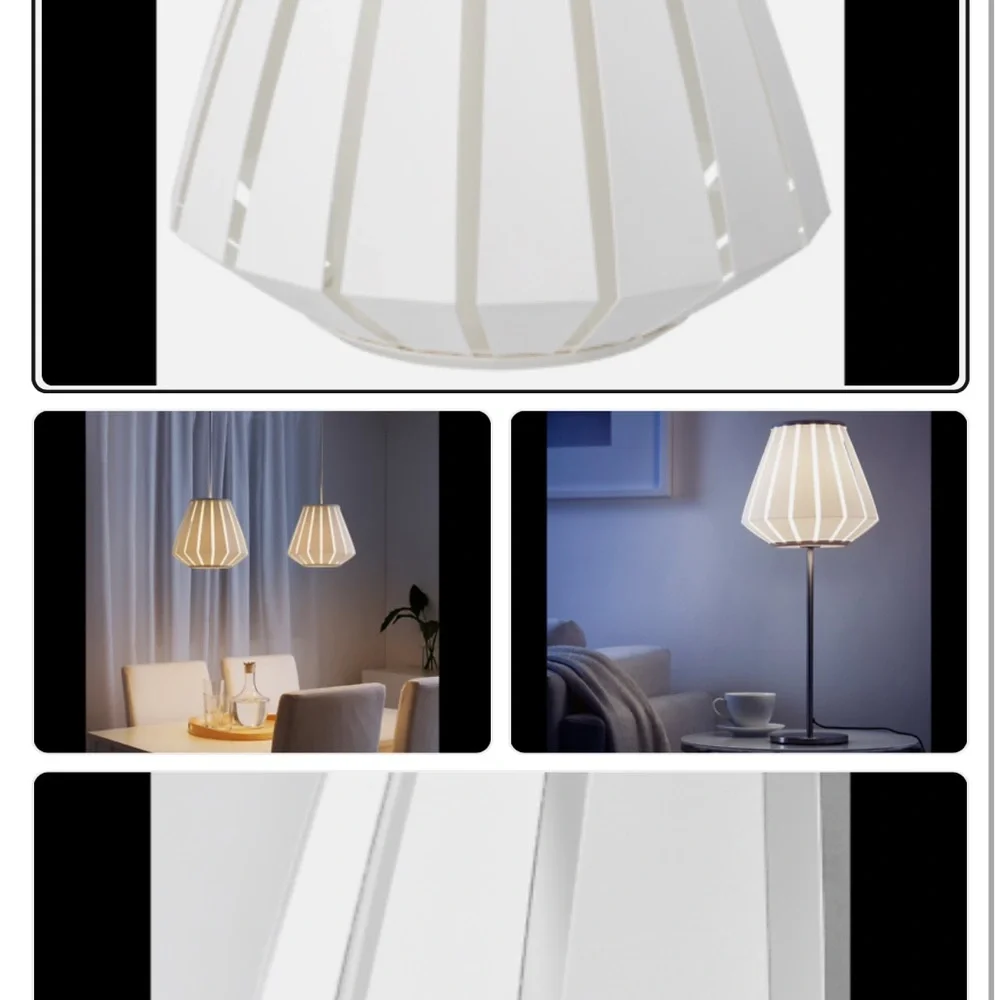 Ikea new White Lamp Shade - Simple Home AccentSet of 3